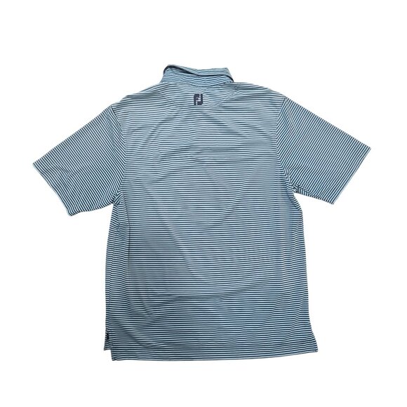 FootJoy presidents cup golf Striped Polo Shirt Blue White Collared short sleeve - Picture 8 of 10